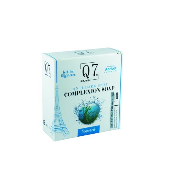 Q7Paris Anti-Dark Spot Complexion Soap: with Kojic Acid and Seaweed - 200g - Image 3