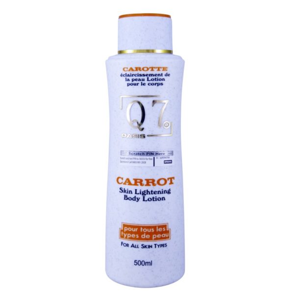 Q7Paris Carrot Skin Lightening Body Lotion - 500ml