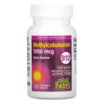 Natural Factor B12, Methylcobalamin, 1,000 mcg, 90 Chewable Tablets
