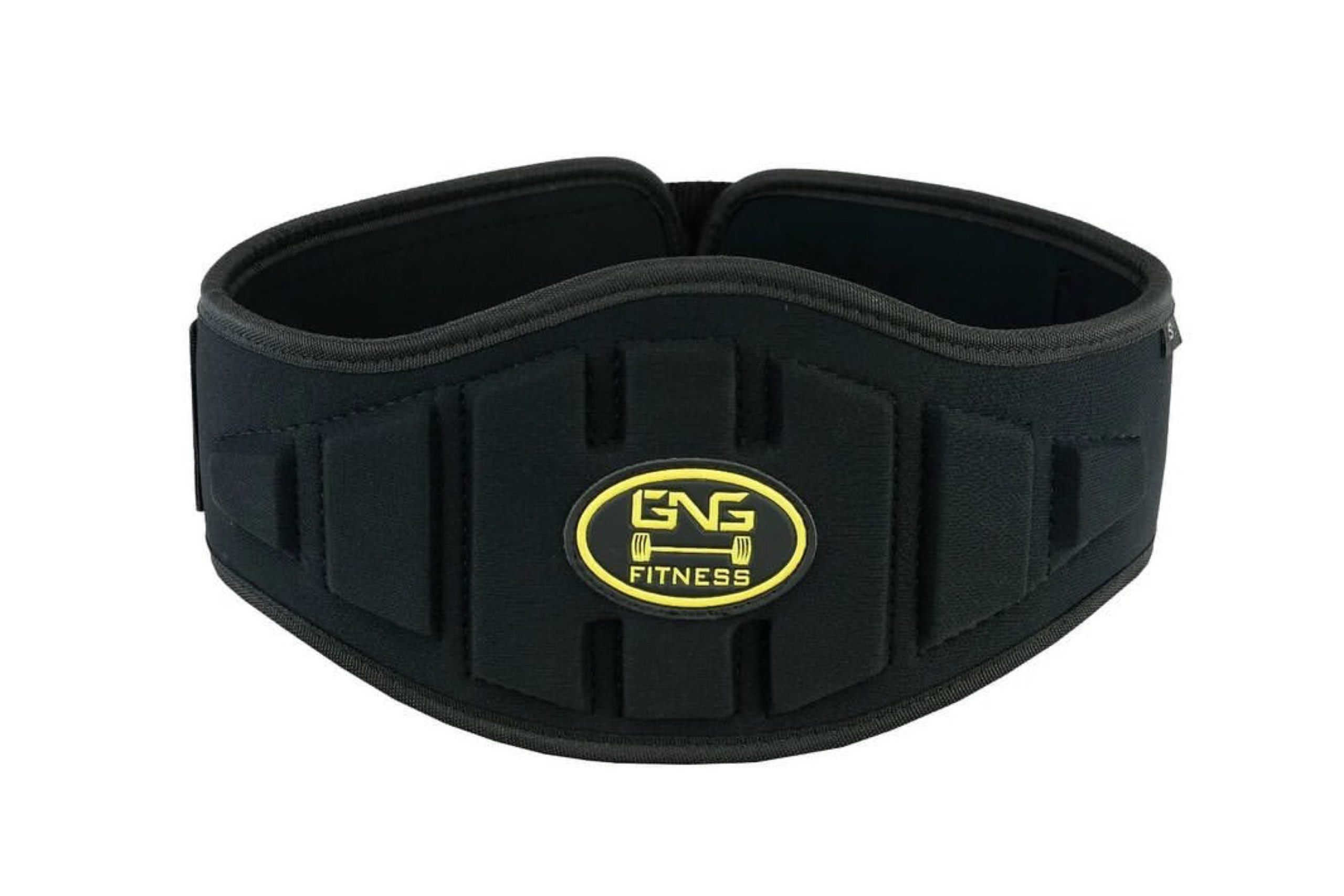 GNG Weight Lifting Belt for Gym Fitness Training – Neoprene Padded Double Belt with 4” Lumbar Back Support – Great for Bodybuilding, Functional Training, Powerlifting, Deadlifts Workout & Squats