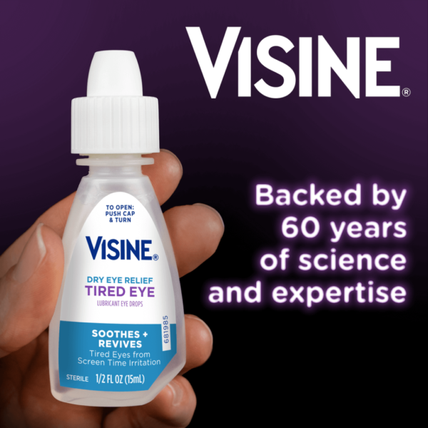 VISINE Dry Eye Relief Tired Eye Lubricant Eye Drops - Image 2