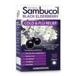Sambucol Black Elderberry Homeopathic Cold & Flu Relief Tablets  30 count
