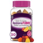 RestoraFIBRE Daily Prebiotic Fibre Gummies – Fibre Supplements For Men And Women, Naturally Sourced Inulin, Promotes Regularity And supports Healthy Digestive system, Gentle Constipation Relief For Adults, 30 Count