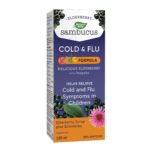 Nature’s Way Kids Sambucus Cold and Flu Care – Elderberry Syrup with Echinacea and Propolis – Used in Herbal Medicine to Help Relieve Symptoms (Coughs and Sore Throats) in Children, 120 ml