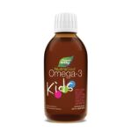 Nature’s Way NutraSea Kids Omega-3 and Vitamin D Supplement – Bubblegum Flavour Fish Oil with EPA, DHA and GLA – Support Brain & Eyes Development and Help Build Strong Bones and Teeth – 200 ml Liquid