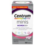 Centrum Women 50 Plus Multivitamins/Minerals Supplement for Women 50+, 160 Mini Tablets