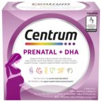 Centrum Prenatal Multivitamins/Minerals with Folic Acid and DHA Multivitamins Supplement with Omega 3, 60 Prenatal Tablets & 60 DHA Softgels (120 Total Count)