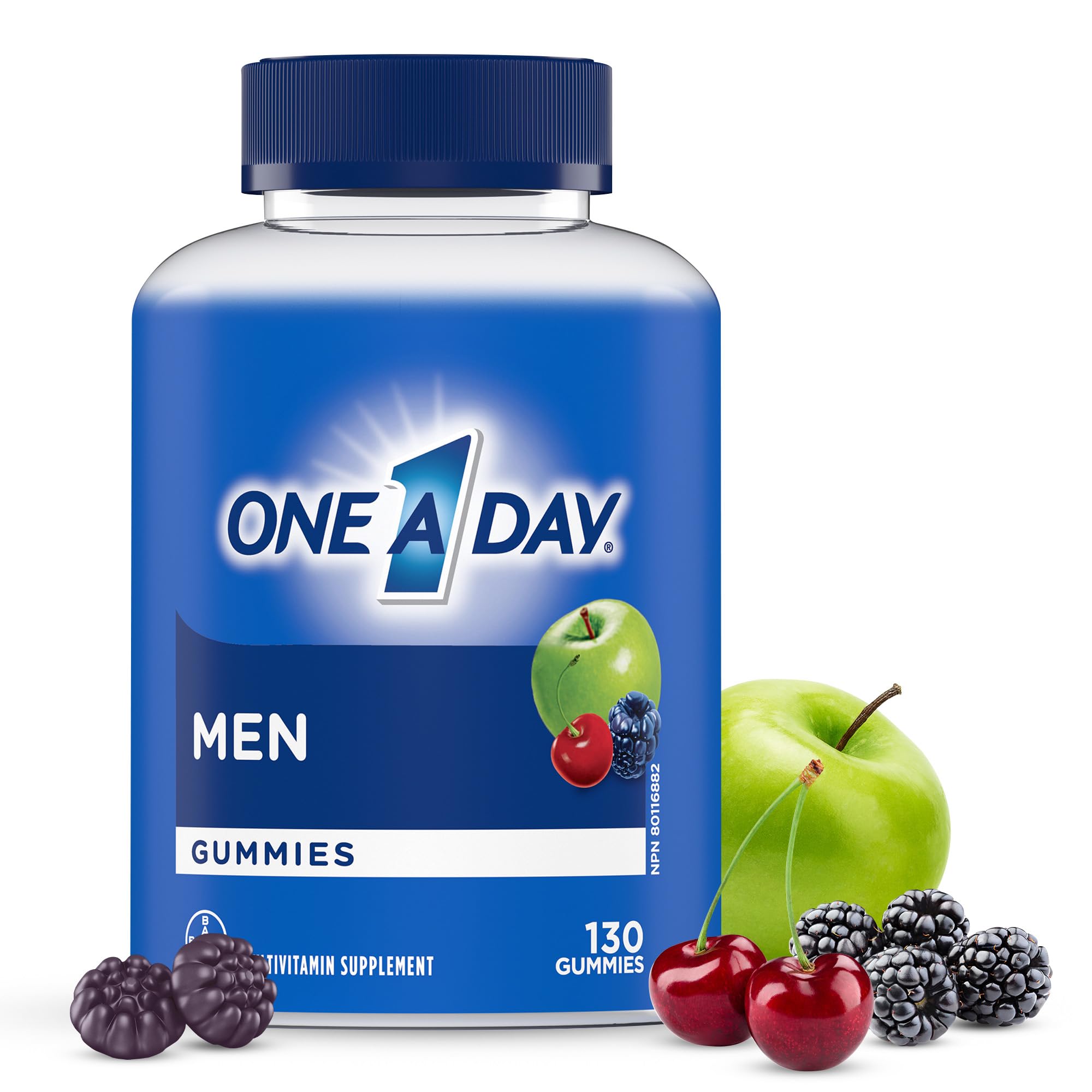 One A Day Men’s Multivitamin Gummies – Daily Gummy Vitamins For Men With Vitamin A, C, D, Zinc For Immune And Bone Health, Biotin For Energy Metabolis