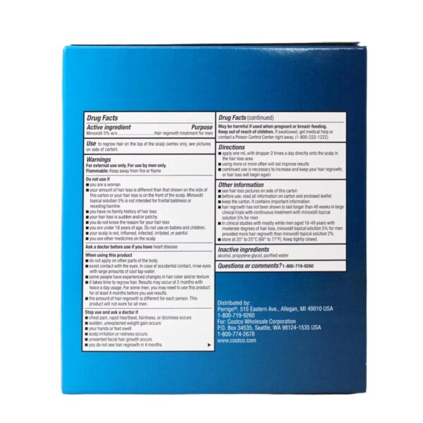 Kirkland Minoxidil 5% Topical Solution Extra Strength Hair Regrowth Treatment for Men - Image 6