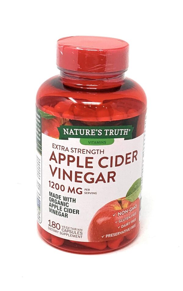 Nature's Truth Apple Cider Vinegar 1200 mg 180 Capsules Natures