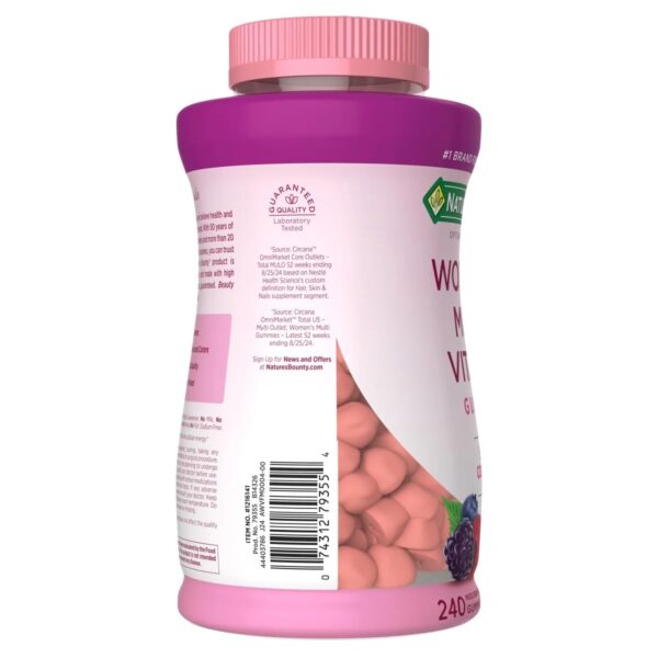 Nature's Bounty Women's Multi Vitamin Gummies, 50 mg Collagen, 240 Gummies - Image 2