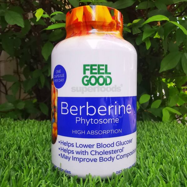 Feel Good Superfoods Berberine Phytosome, 120 Vegan Capsules