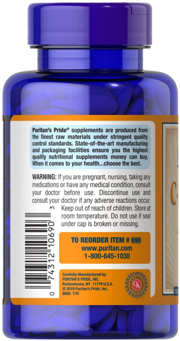 Puritans pride Vitamin C-1000 mg with Bioflavonoids & Rose Hips - Image 2