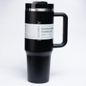 AIRGYM Quencher H2.0 Tumbler with Handle and Straw 40 oz | Flowstate 3-Position Lid | Cup Holder Compatible for Travel | Insulated Stainless Steel Cup | BPA-Free |