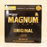 TROJAN Magnum XL Lubricated Latex Condoms, 36 Count, Silky Smooth Lubricant for Extra Comfort, Larger than Standard Size Condoms, Special Reservoir Tip for Added Safety