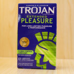 TROJAN Extended Pleasure Latex Condoms with Climax Control Lubricant, 12 Count, Special Lubricant to Help Control Climax and Prolong Lasting Lovemaking