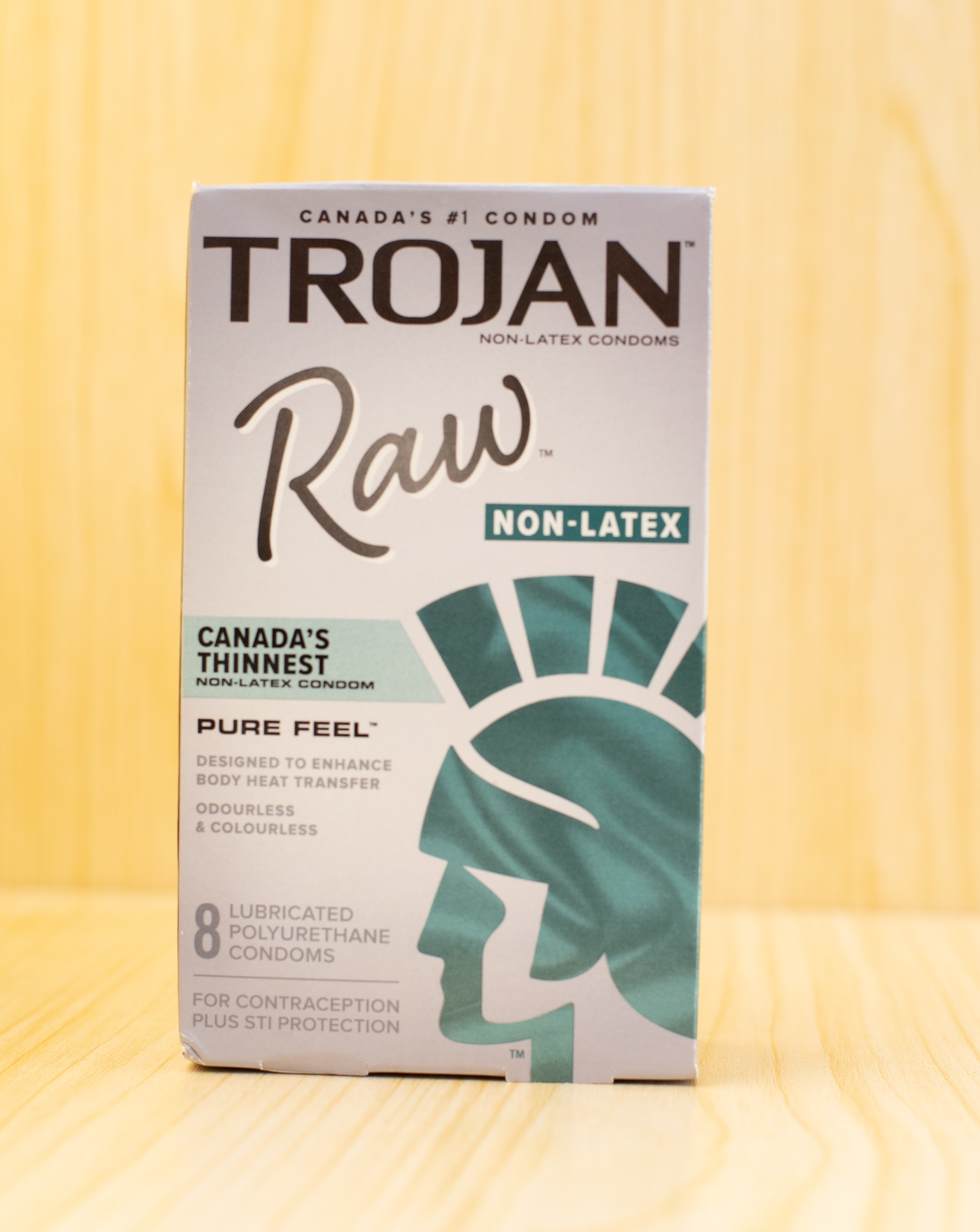 Trojan Raw Pure Feel Non-Latex 8 Lubricated Condoms